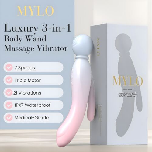 Wand Vibrator MYLO 3-in-1 mit drei Motoren
