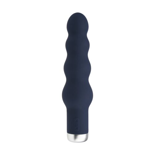 Vibrator NAUTI Silicone Ribbed 16,5 cm mit 10 Funktionen