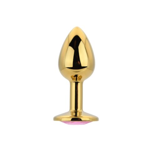 Butt Plug Toosh Metal Small mit rotem Stein Rosa