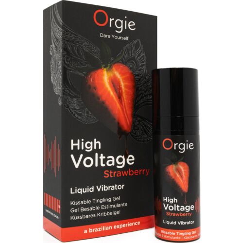 Stimulationsgel Orgie High Voltage Erdbeere 15 ml