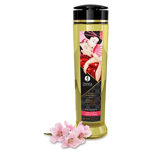 Shunga Massageöl Cherry Blossom mit Vitamin E