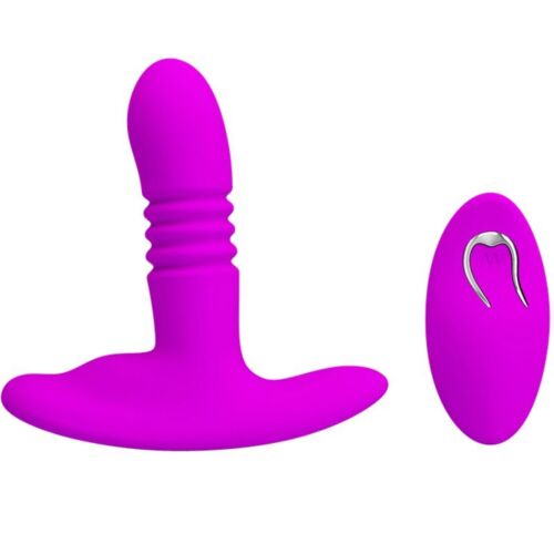 Analplug PRETTY LOVE Heather mit Fernbedienung und Saugnapf