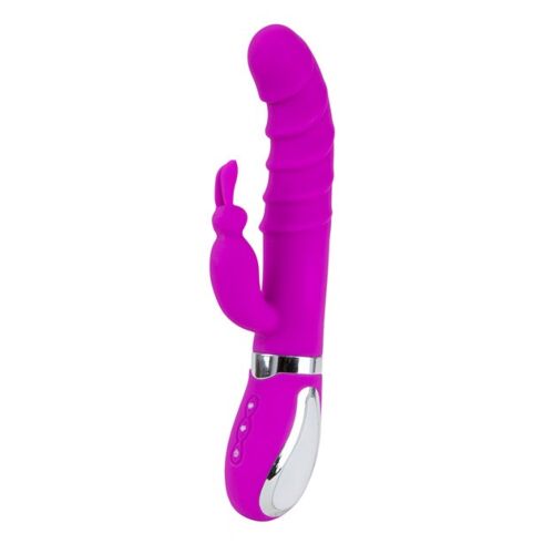 Vibrator S Pleasures Realistic Lila mit doppelt Stimulation