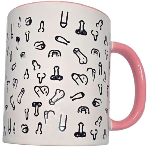 Keramiktasse mit Penis Motiven DIABLO PICANTE