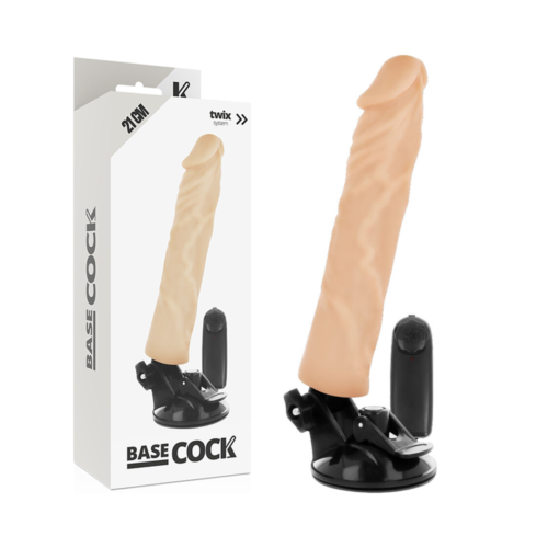 Vibrator Realistisch BASECOCK 21 CM mit Fernbedienung