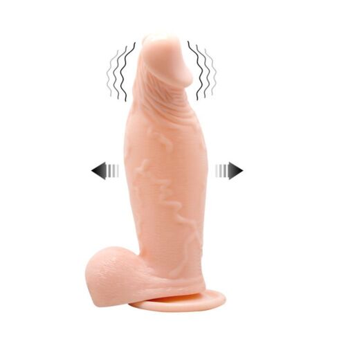 Aufblasbarer Dildo BAILE REALISTIC mit Vibration und Saugfuß