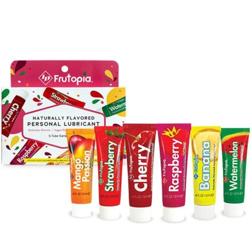 Gleitmittel ID FRUTOPIA 5er Pack mit Fruchtgeschmack