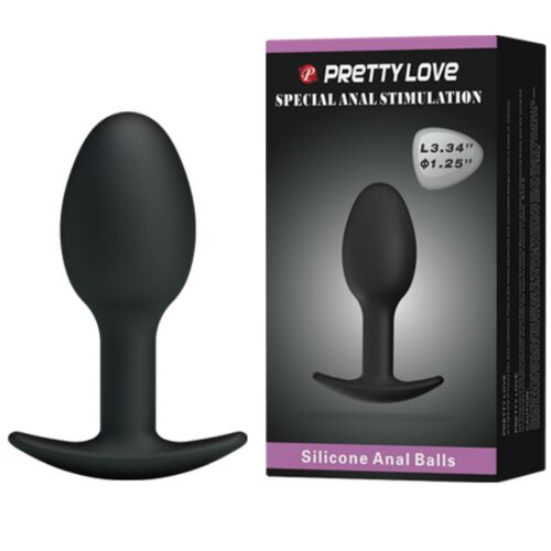 Analplug Pretty Love 6.5 cm mit Gewichtskugel für intensives Vergnügen