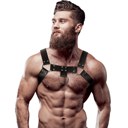 Brustharnisch FETISH SUBMISSIVE ATTITUDE – Exklusives Design aus Ökoleder