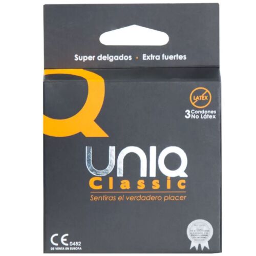 Kondome UNIQ Classic 3 Stück | Ultradünn und latexfrei