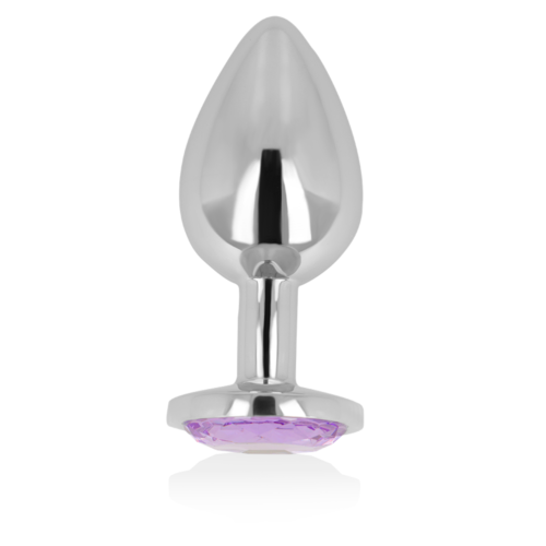 Anal Plug OHMAMA mit violettem Kristall 8 cm