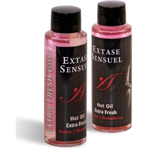 Massageöl EXTASE SENSUAL - Extra Fresh Erdbeere 100 ml
