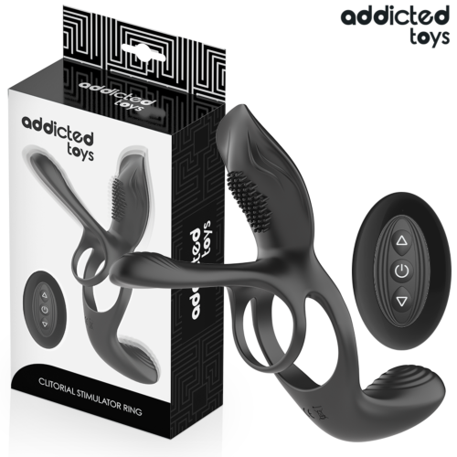 Vibrationsring Addicted Toys Double Ring mit Klitoral Stimulator