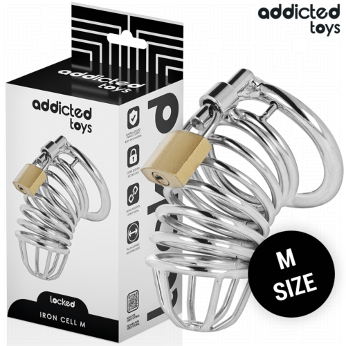 Keuschheitskäfig aus Metall Addicted Toys Locked Iron Cell