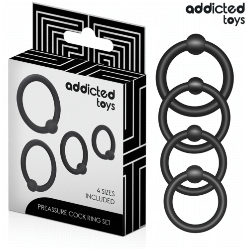 Ring Set Addicted Toys für feste Kontrolle und Stimulation