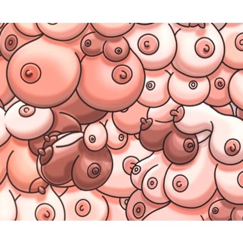 Alfombrilla Mauspad Diablo Picante mit Tittendesign