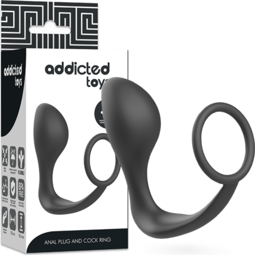 Anal Plug Addicted Toys mit Silikonring für mehr Lust