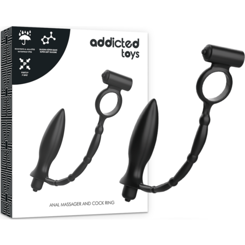 Analplug mit Vibrationsring von ADDICTED TOYS für mehr Genuss
