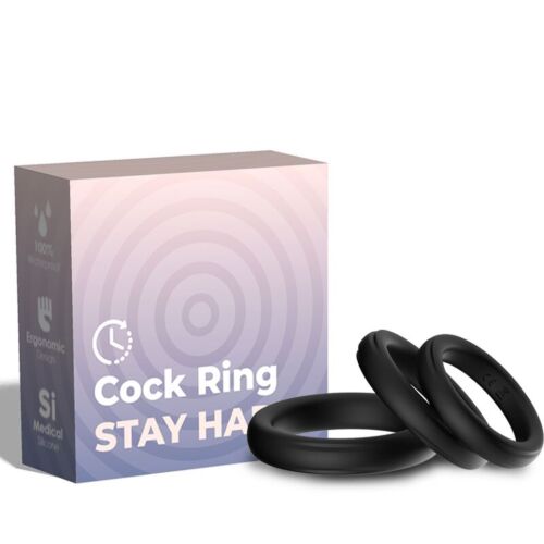 ARMONY Triple Silikonring in Schwarz für Männer