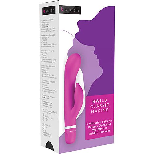 Meerjungfrau-Häschen Vibrator Cerise.