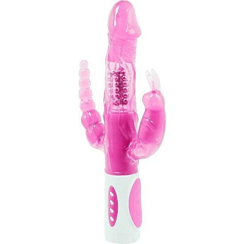 Vibrator BAILE Pretty Bunny mit Anal- und Klitorisstimulation
