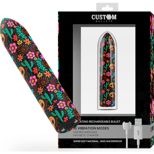 Vibrator CUSTOM BULLETS - BALA RECARGABLE SKULL mit 10 Intensitäten