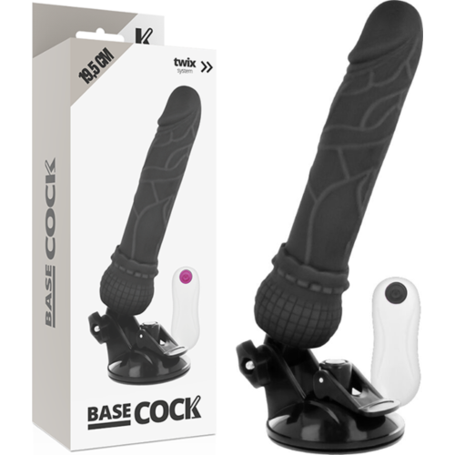Realistischer Vibrator BASECOCK 19.5 cm mit Fernbedienung