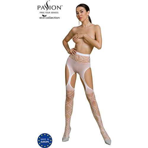 Strümpfe con Liguero PASSION WOMAN ECO S005 – Ecológica y sexy