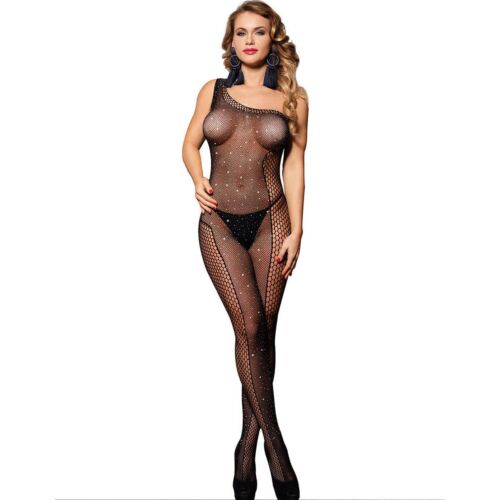 Bodystocking SUBBLIME mit einem Schulterdesign und Diamanten