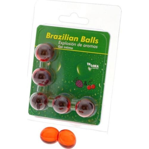 Massagekugeln Brazilian Balls TALOKA mit Erdbeer- und Kirschgeschmack
