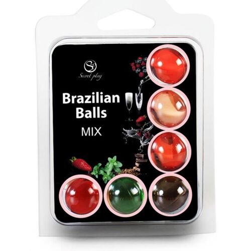 Brazilian Balls SECRETPLAY - 6 Hot Balls mit Fruchtaroma