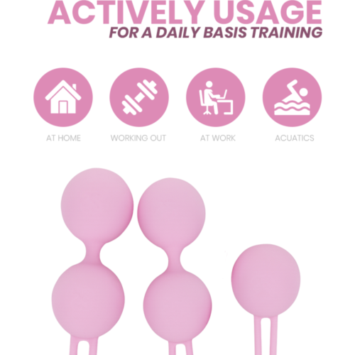 Bolas Silicona INTIMICHIC Pelvis Health II für Beckenbodenstärkung
