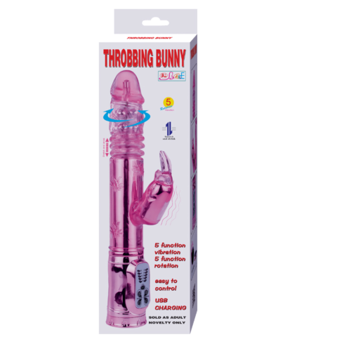 Vibrator BAILE THROBBING BUNNY mit rotierender Spitze