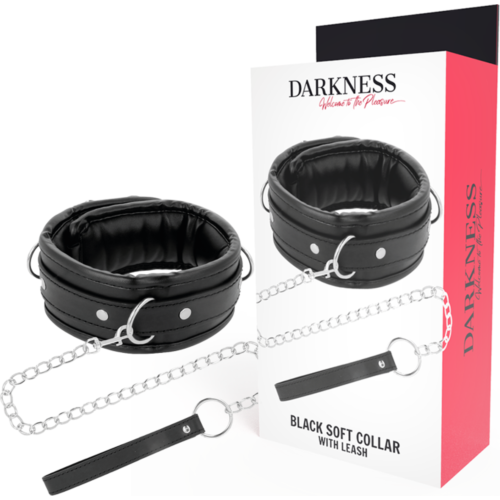 Halskragen mit Kette Darkness Bondage - Komfortable Einschränkung