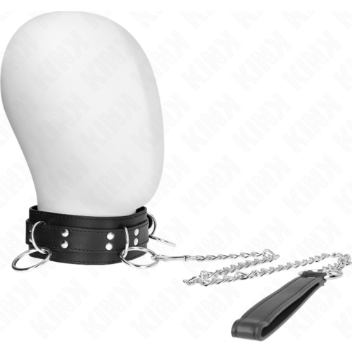 BDSM Collar KINK 80 cm mit Leine – Eleganz Pur