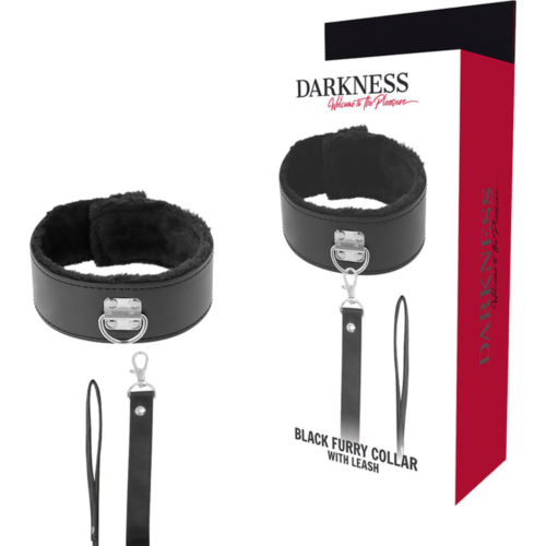 Bondage Halsband DARKNESS GEFÜTTERTE HALSKETTE MIT TITANKETTE