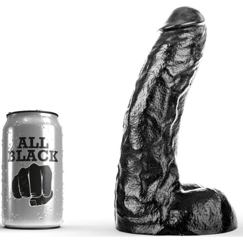 Dildo ALL BLACK DONG 25,5 cm kräftige Ausführung