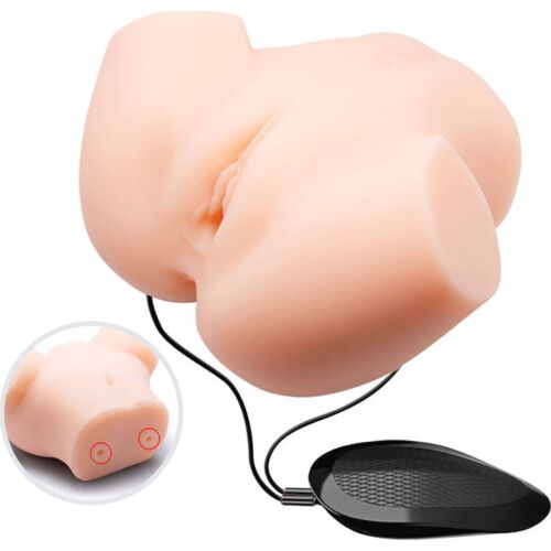 Masturbator CRAZY BULL mit doppelter Vibration und realistischen Texturen