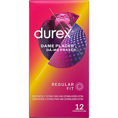 DUREX Dame Placer Kondome mit Punkten und Streifen
