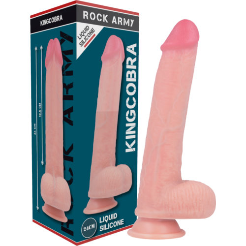 Dildo ROCK ARMY Kingcobra 24 cm aus Liquid Silikon