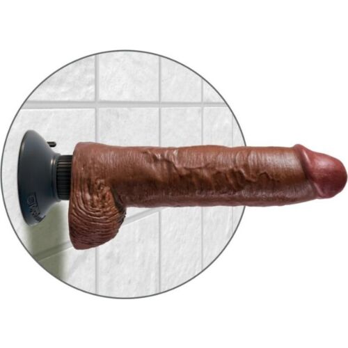 King Cock Vibrator-Dildo mit formbarem Schaft