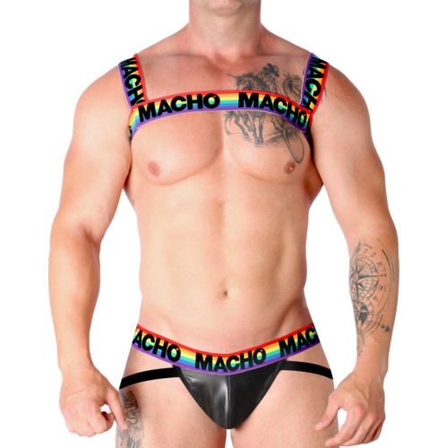 Arneses Hombre MACHO UNDERWEAR ARNÉS DOBLE PRIDE LIMITED – Talla particular y ajustabilidad