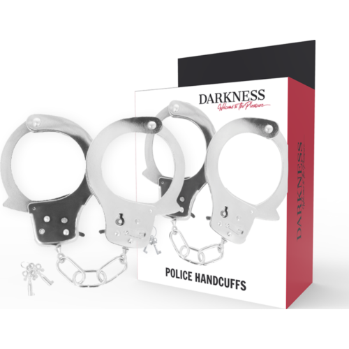 Metall-Handschellen DARKNESS | Widerstandsfähig und effektiv