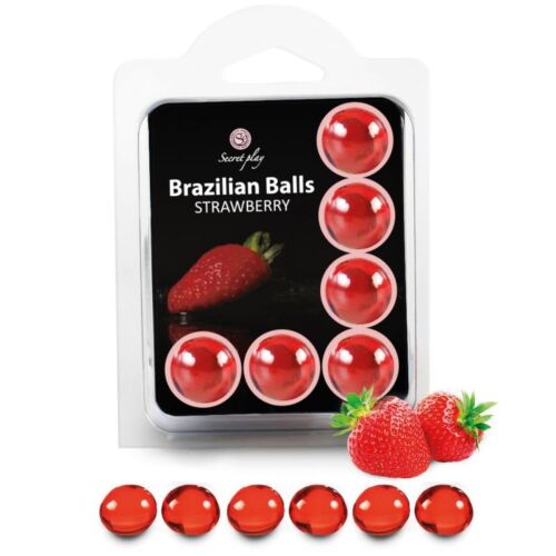 Brazilian Balls SECRETPLAY - Set mit Erdbeerduft