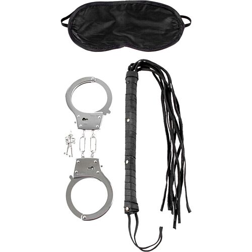 Bondage Kit FETISH FANTASY SERIES mit Peitsche und Handschellen