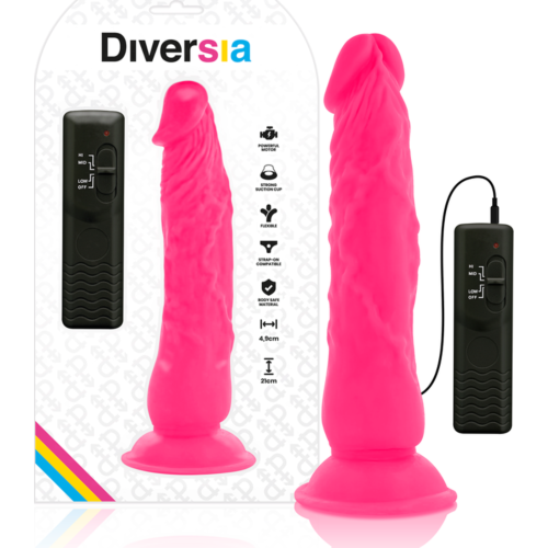 Dildo realistisch DIVERSIA 21 cm mit Vibration