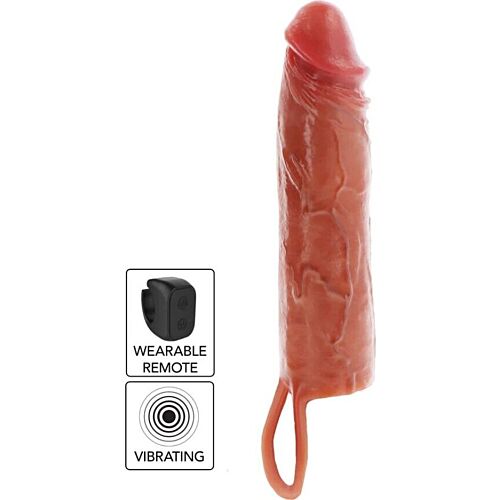 Penishülle Get Real Hydrated Skin 20 cm mit Vibration