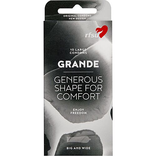 Kondome Rfsu Grande 10 Uds - Transparent und mit Reservoir
