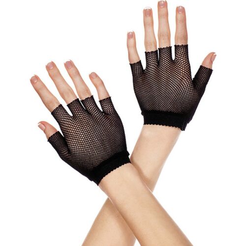 Fingerlose Netzhandschuhe Music Legs für aufregende Outfits