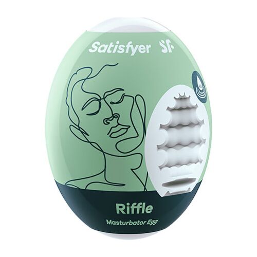 SATISFYER EGGCITED Riffle Masturbator-Ei mit Hydro-Active